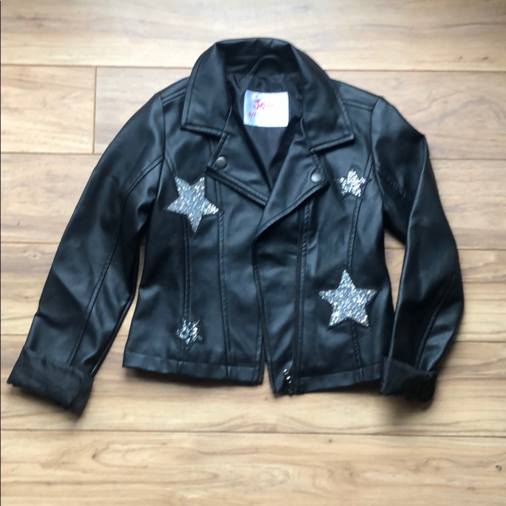 Justice 6/7 leather jacket
